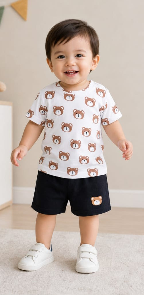 Bear Tee & Shorts Set