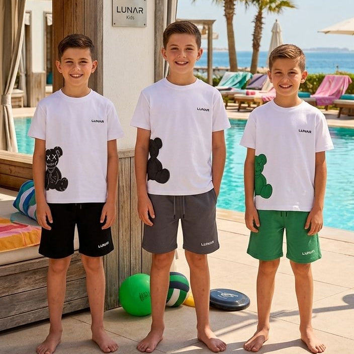 KAWS Bear Tee & Shorts Set