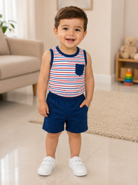 Striped Muscle Tank Set